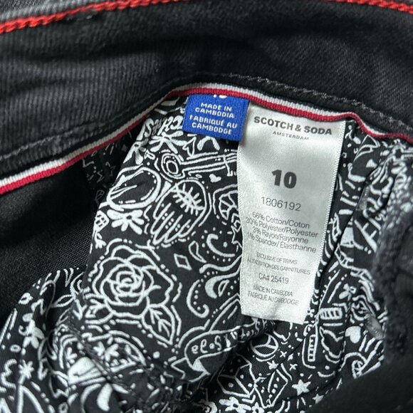 Scotch and Soda Jeans Women's High Rise Slim Straight Size 10 - Picture 9 of 13